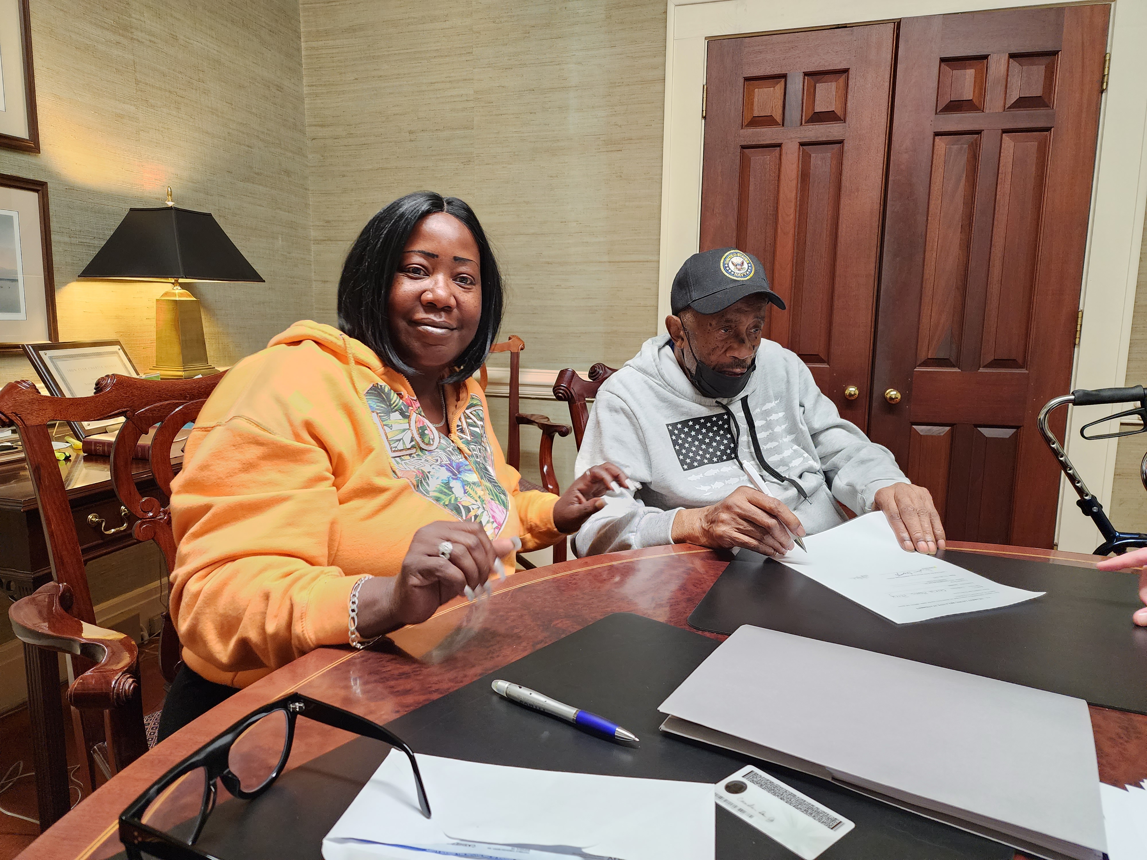 Client signing at closing